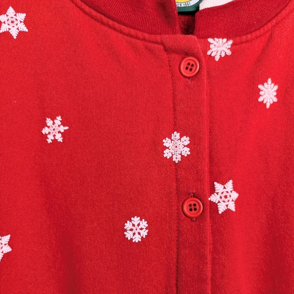 Cabela's Snowman Cardigan Women's Size XL or 2X Sweatshirt Christmas Red - Picture 5 of 13